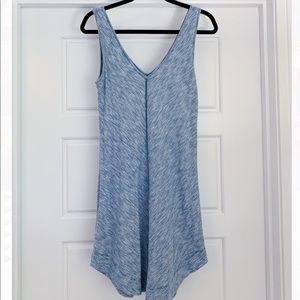 LOFT heathered blue sleeveless sundress